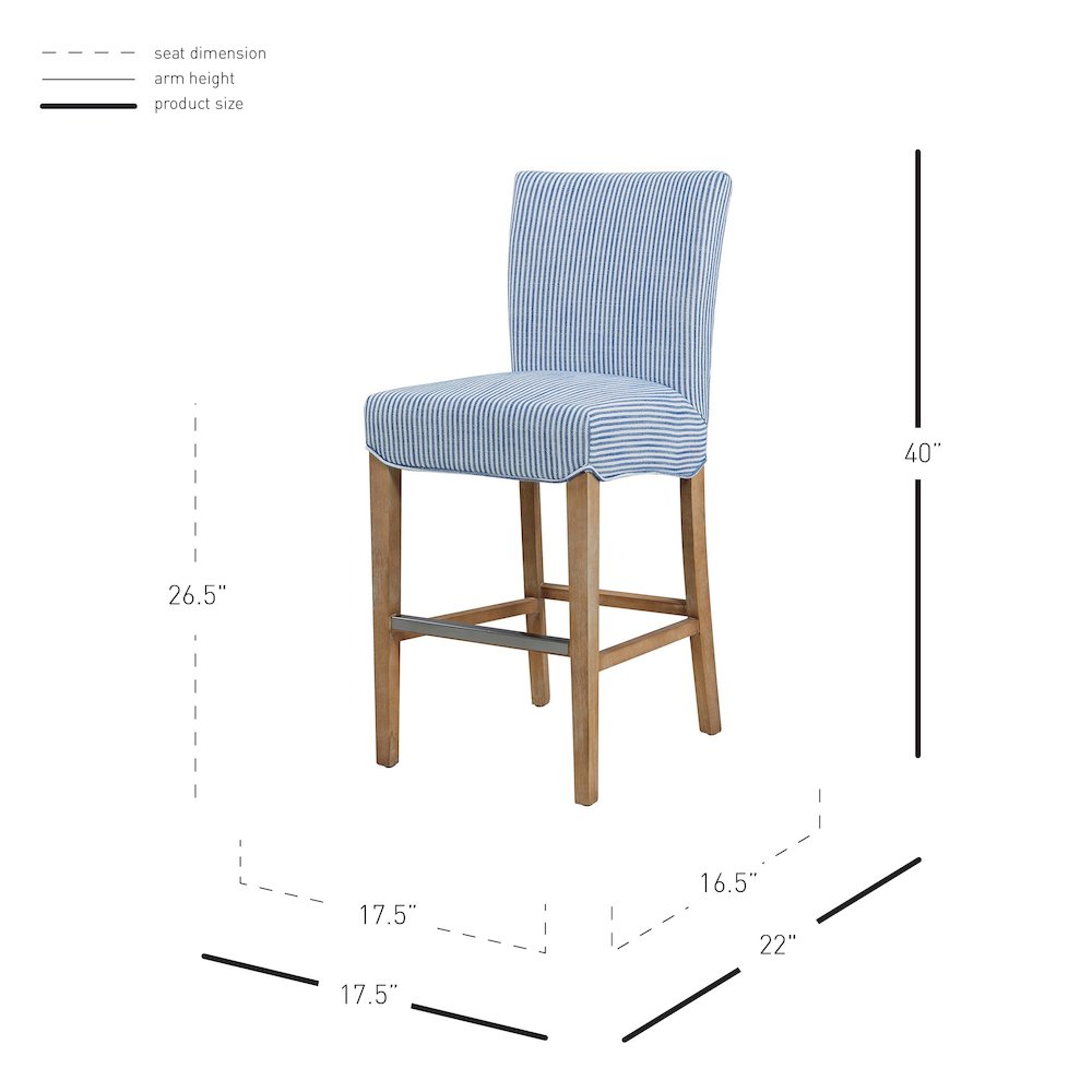 Milton Fabric Counter Stool. Picture 9