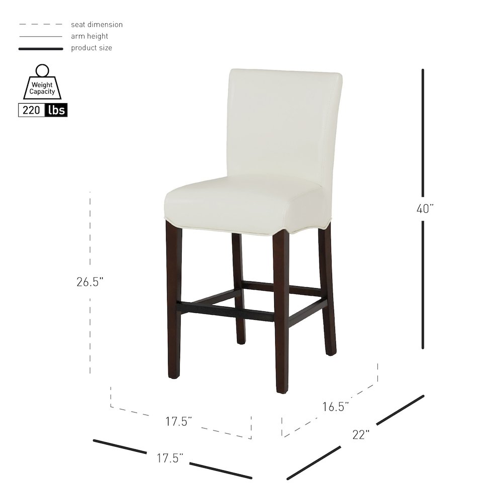 Milton Bonded Leather Counter Stool. Picture 7
