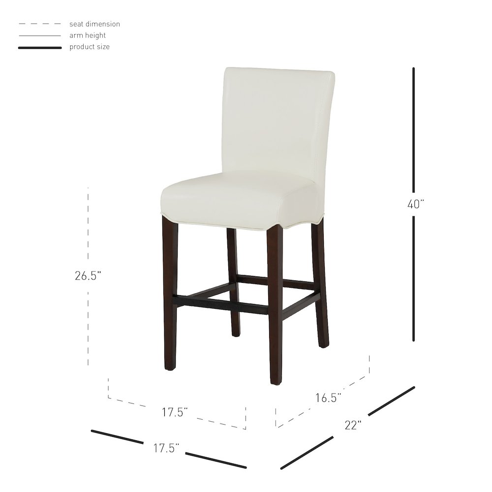 Milton Bonded Leather Counter Stool. Picture 8