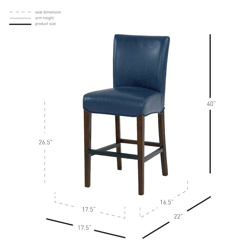 Milton Bonded Leather Counter Stool. Picture 8