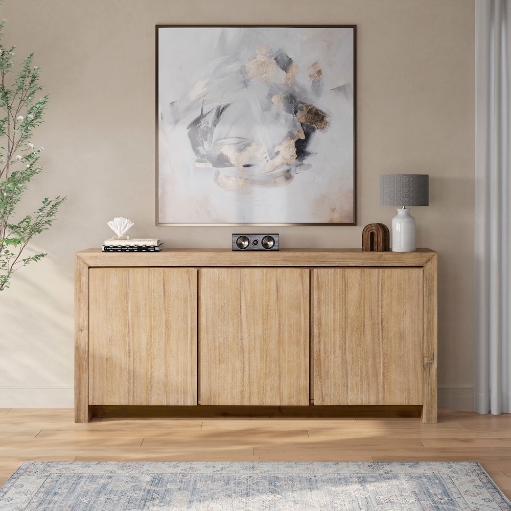 Zerano 3-Door Buffet - Brushed Smoke. Picture 2