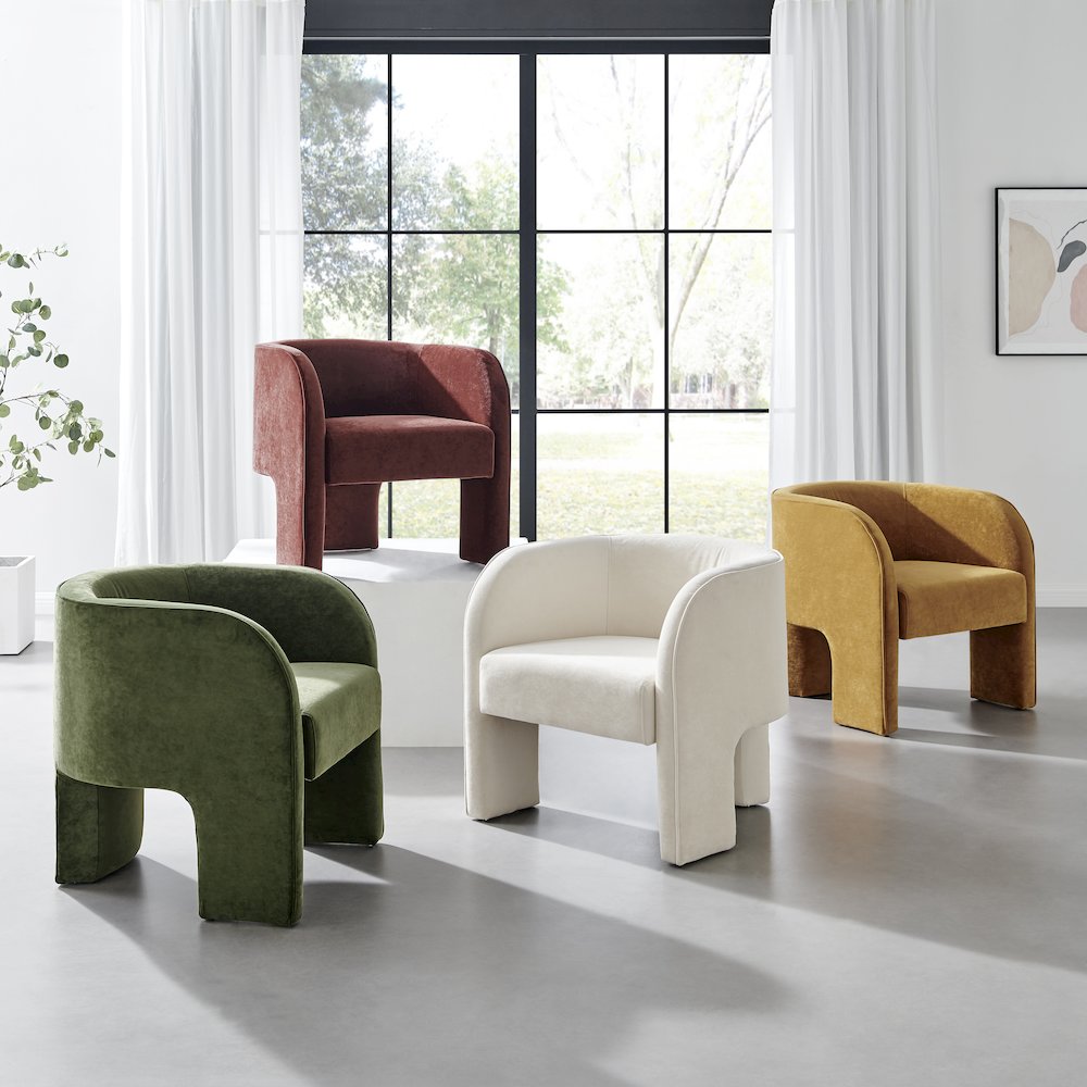 Matteo Velvet Accent Arm Chair. Picture 11