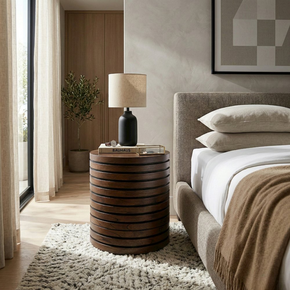 Corvin Accent Table - Walnut. Picture 9