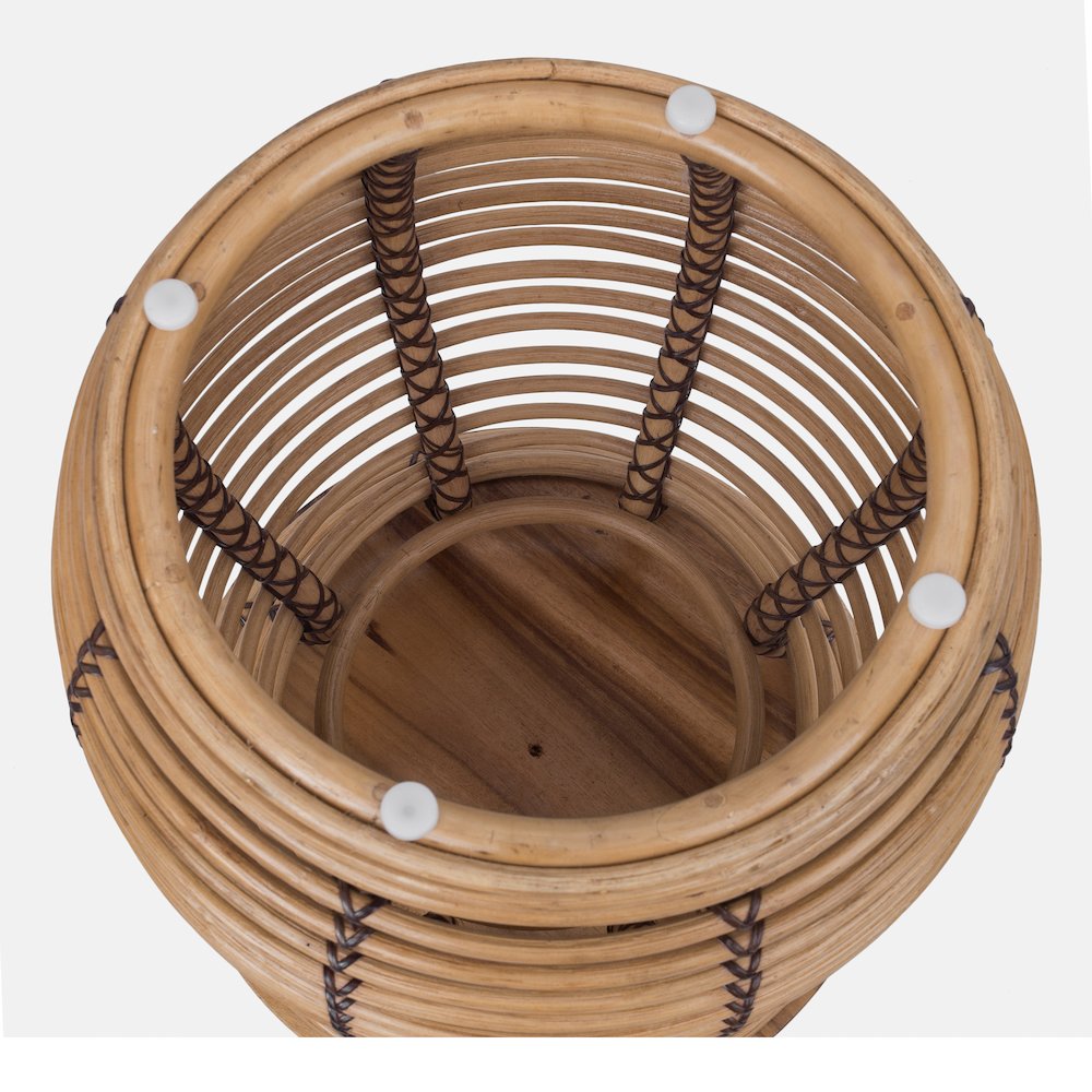 Quito Rattan Side/ End Table  w/ Wood Top. Picture 4