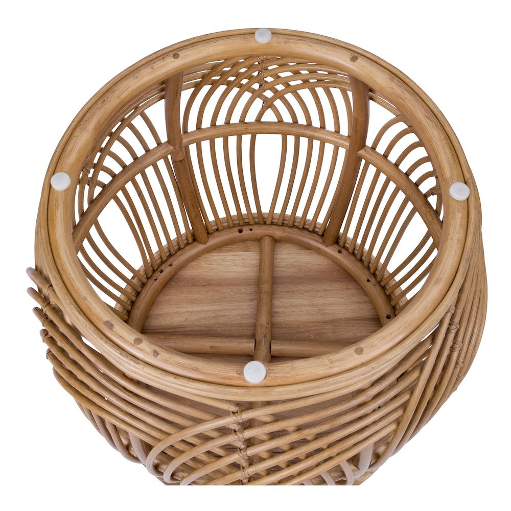 Arlo Rattan Side/ End Table w/ Wood Top. Picture 4