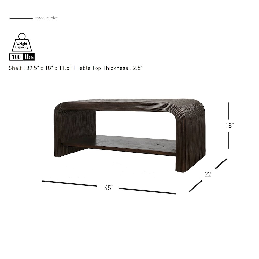 Kyran Rattan Coffee Table. Picture 7