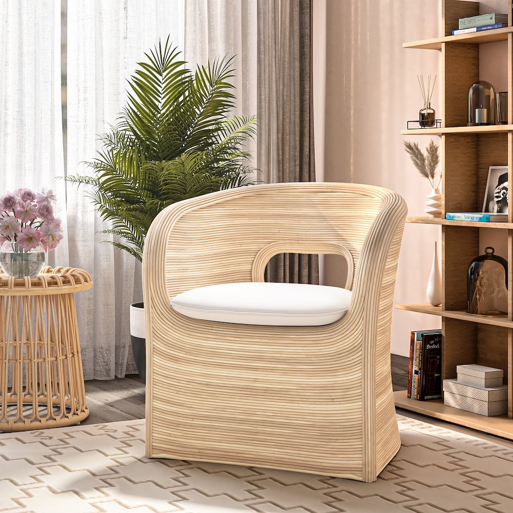 New Pacific Direct Marissa Rattan Arm Chair - Thumbnail 2