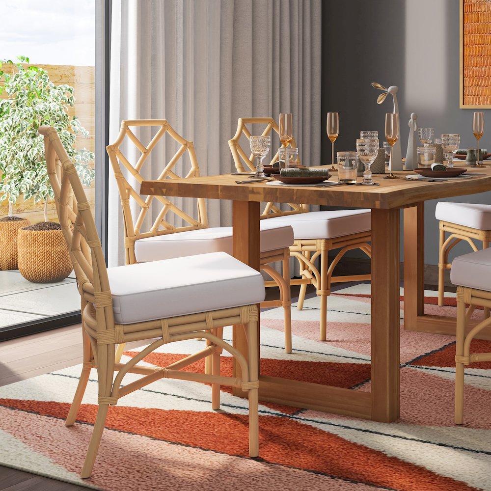 Kara Rattan Dining Side Chair, (Set of 2). Picture 8