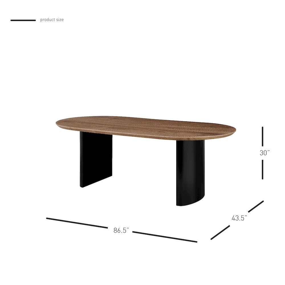 Conway 86.5" Oval Dining Table. Picture 10