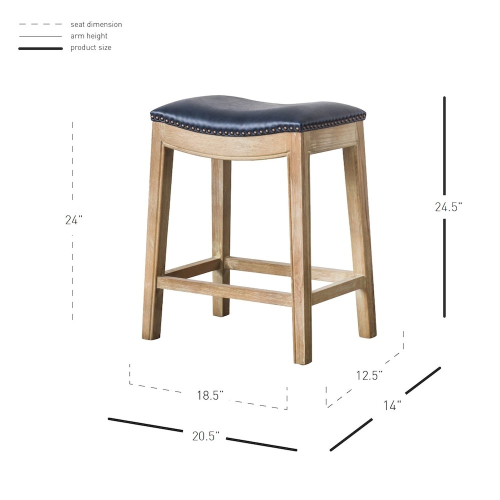 Elmo Bonded Leather Counter Stool. Picture 7