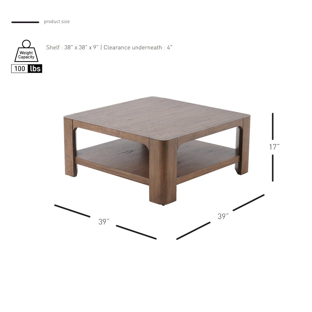 Trevin Square Coffee Table. Picture 7
