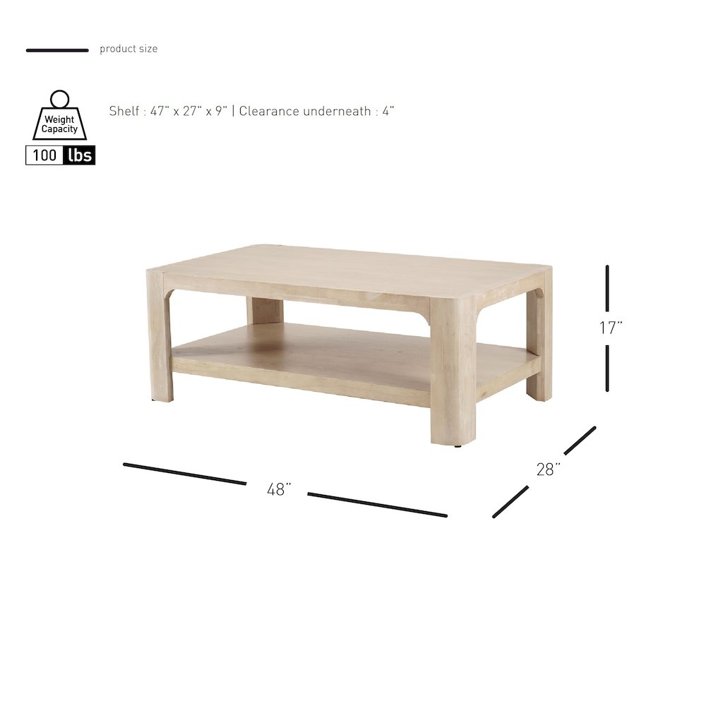 Trevin Rectangular Coffee Table. Picture 8
