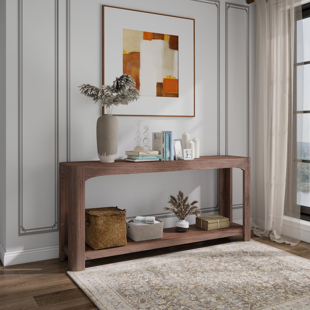 Trevin 66" Console Table with Shelf. Picture 7
