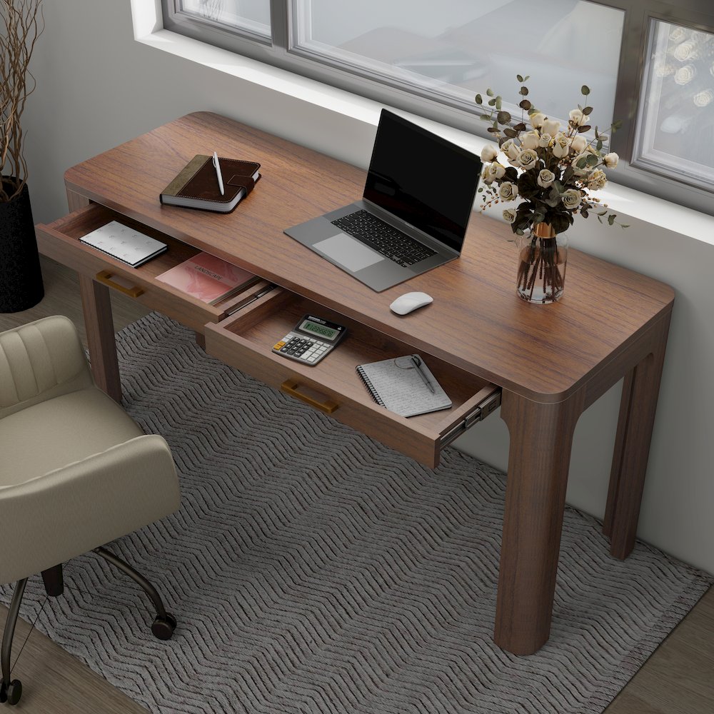 Trevin Desk 2 Drawers. Picture 9