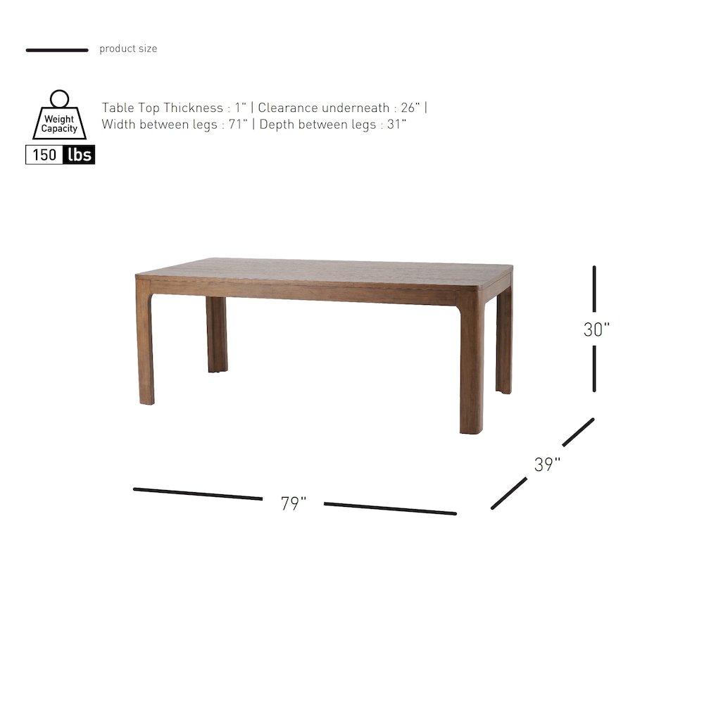 Trevin 79" Dining Table. Picture 8