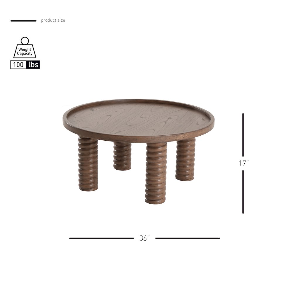 Crellin Coffee Table - Walnut. Picture 7
