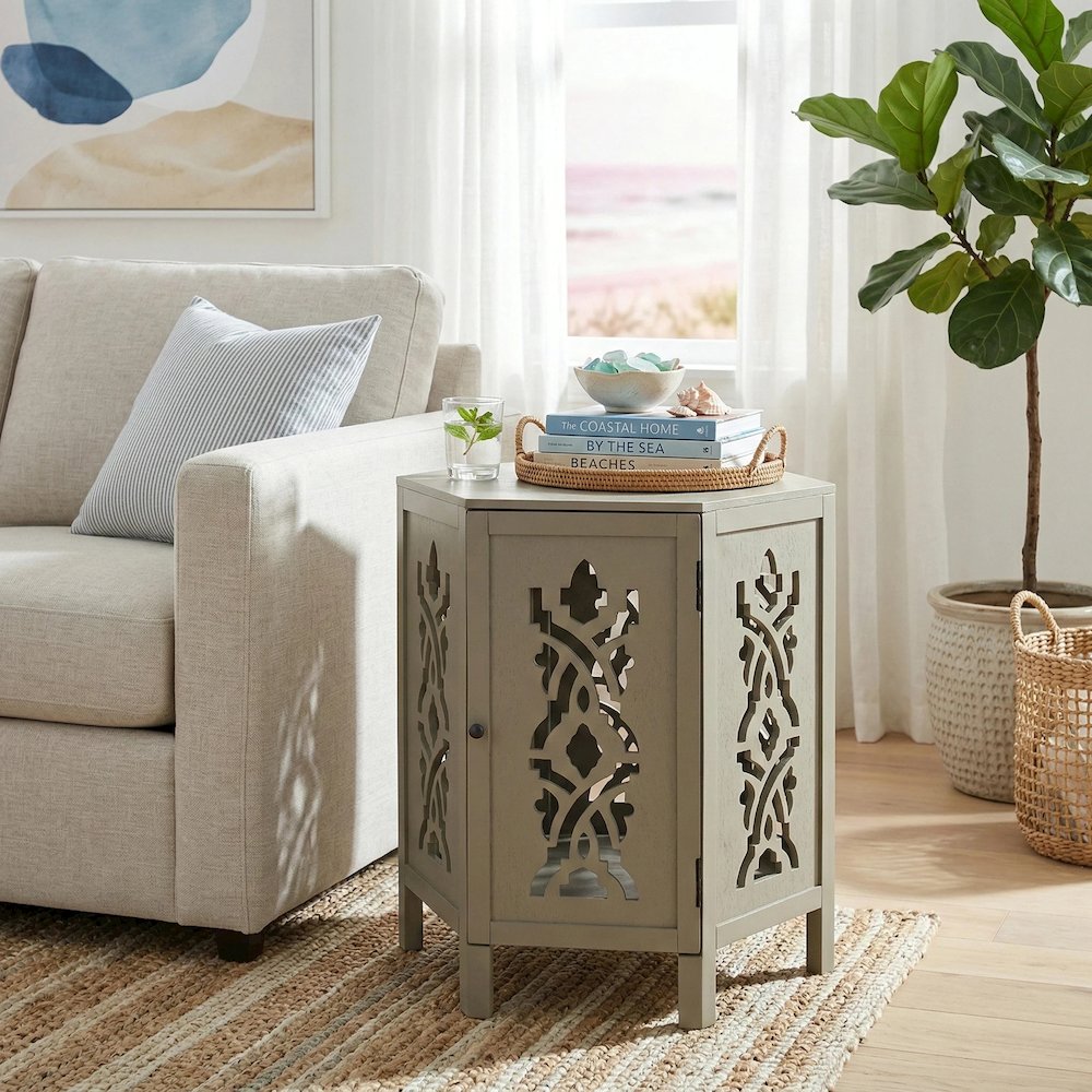 Seema Accent Table - Sage Green. Picture 12