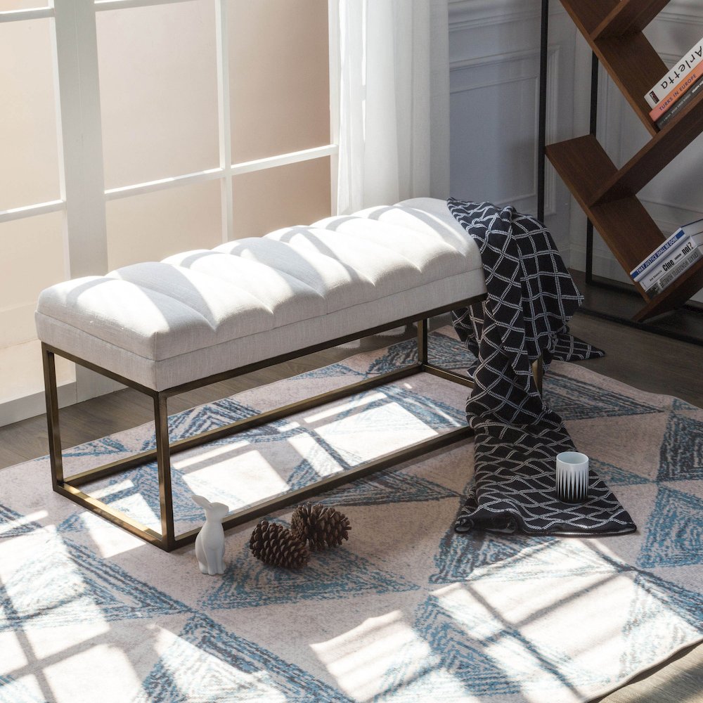 Darius Linen Bench. Picture 4