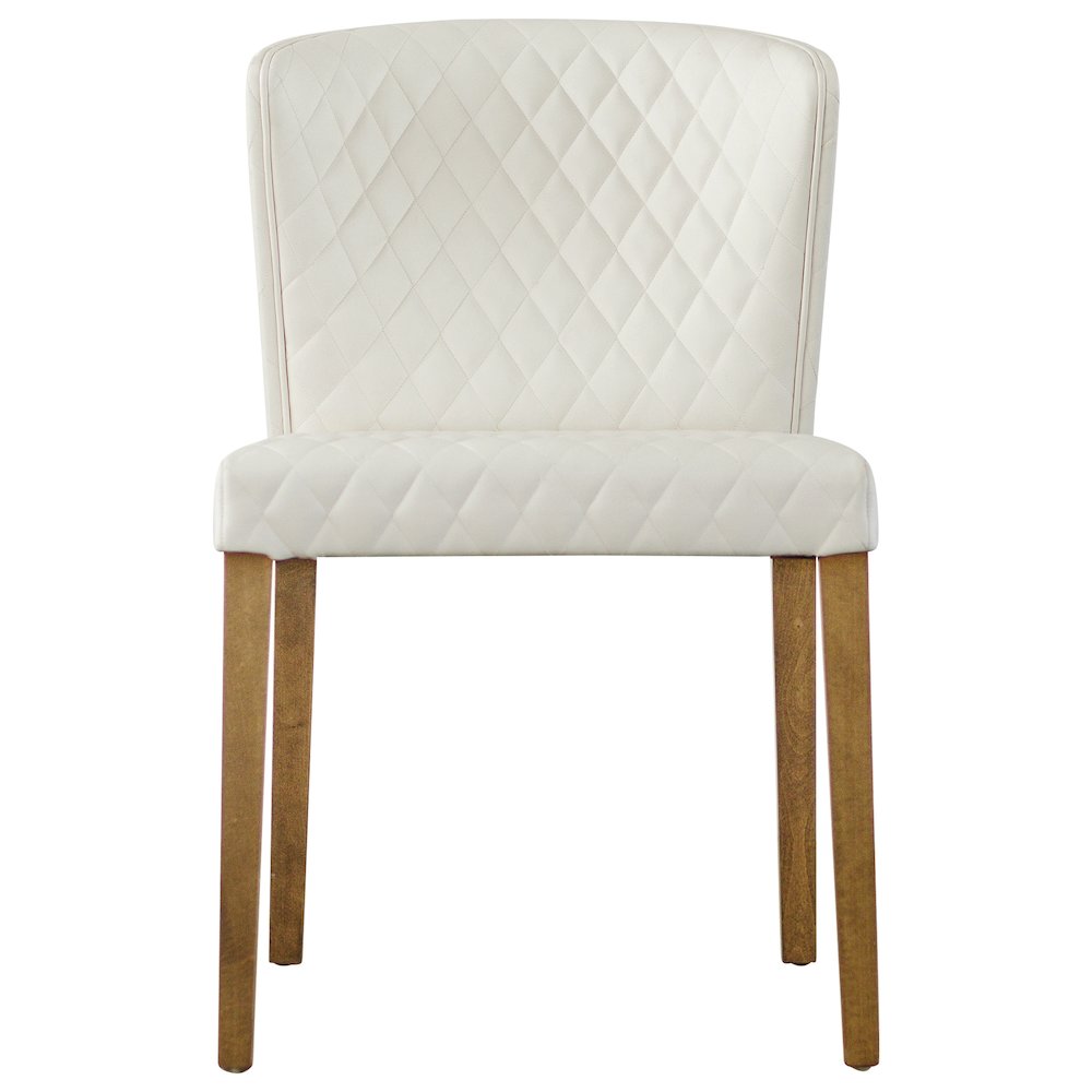 Albie Diamond Stitching Faux Leather Dining Side Chair, (Set of 2). Picture 2
