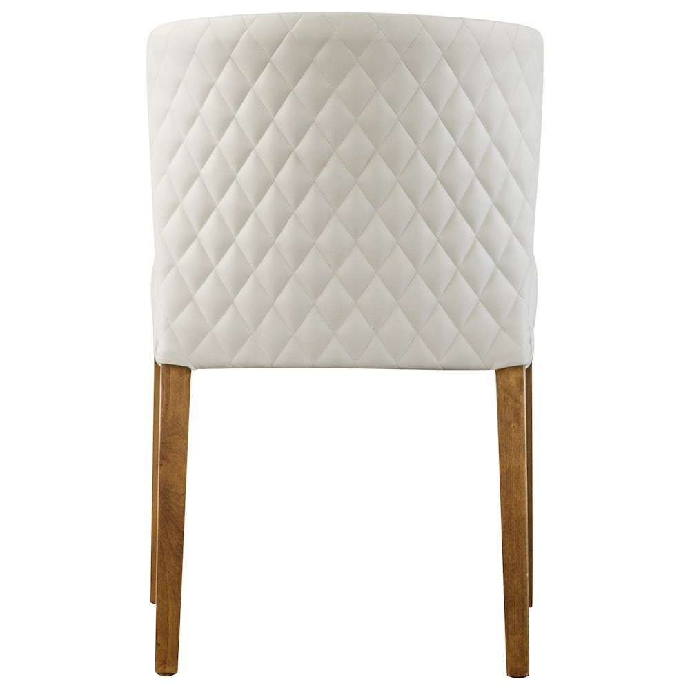 Albie Diamond Stitching Faux Leather Dining Side Chair, (Set of 2). Picture 4