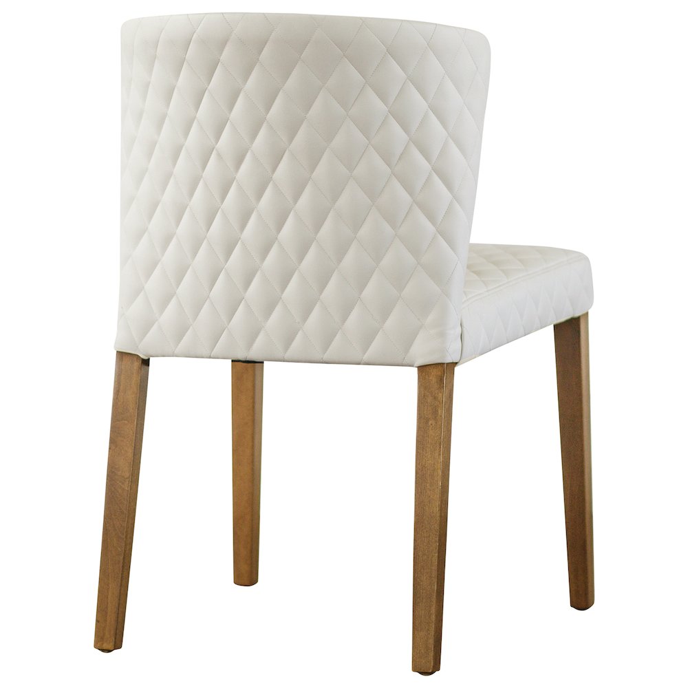 Albie Diamond Stitching Faux Leather Dining Side Chair, (Set of 2). Picture 5