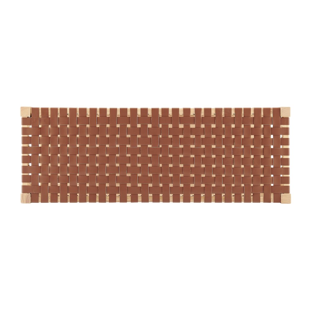 Marco Faux Leather Bench. Picture 4