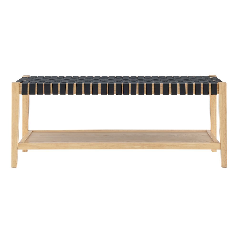 Marco Faux Leather Bench. Picture 2