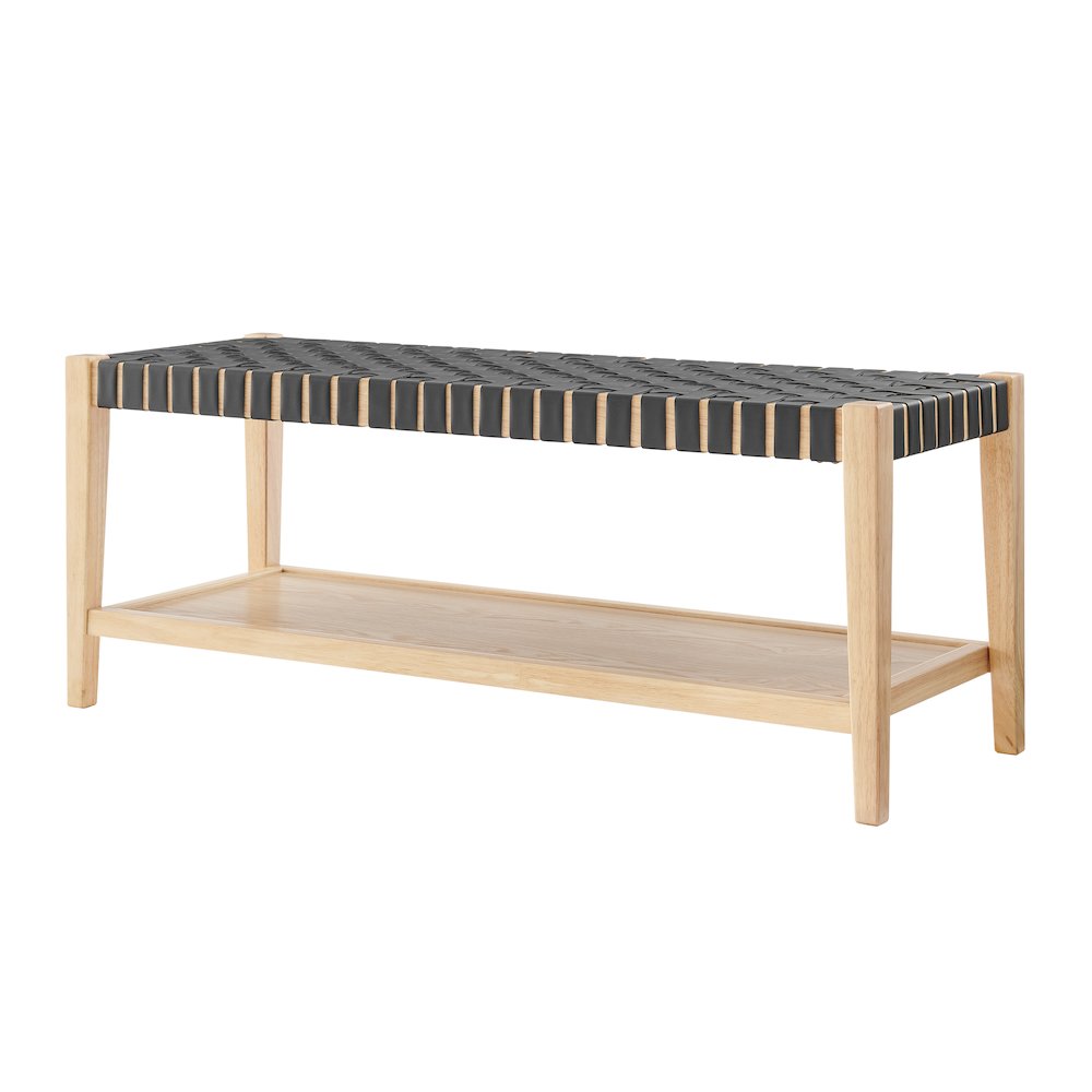 Marco Faux Leather Bench. Picture 1