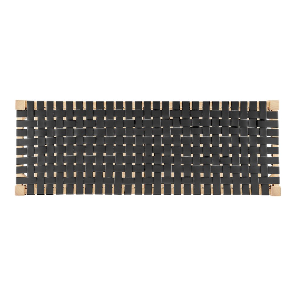 Marco Faux Leather Bench. Picture 4