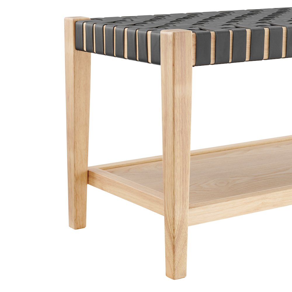 Marco Faux Leather Bench. Picture 6
