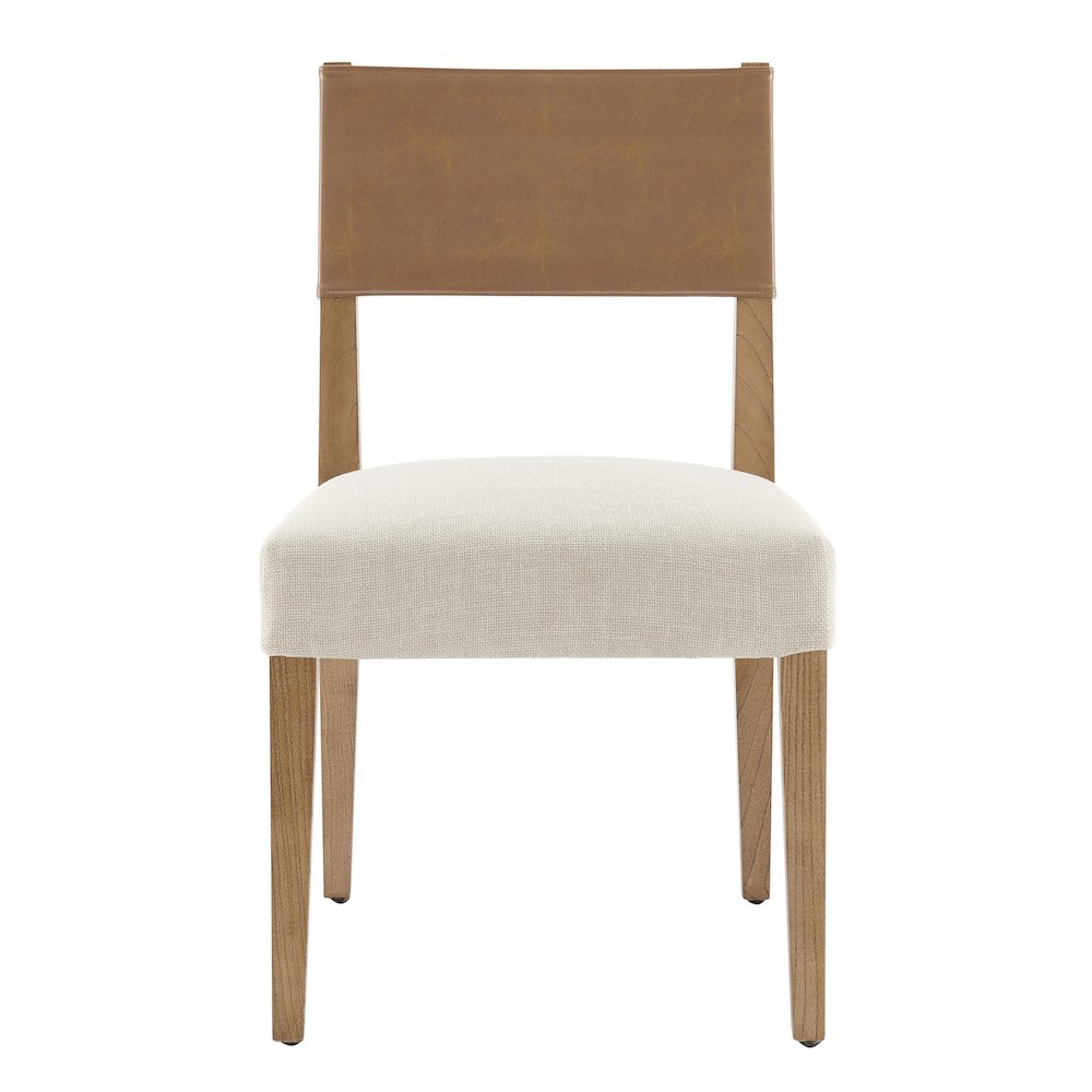 Kylo Faux Leather/Linen Dining Side Chair, (Set of 2). Picture 2