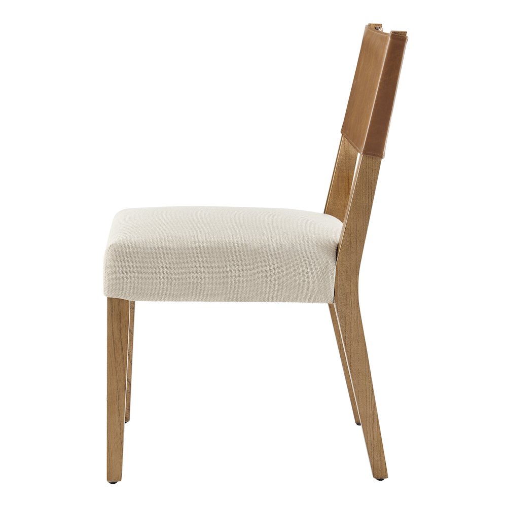 Kylo Faux Leather/Linen Dining Side Chair, (Set of 2). Picture 3