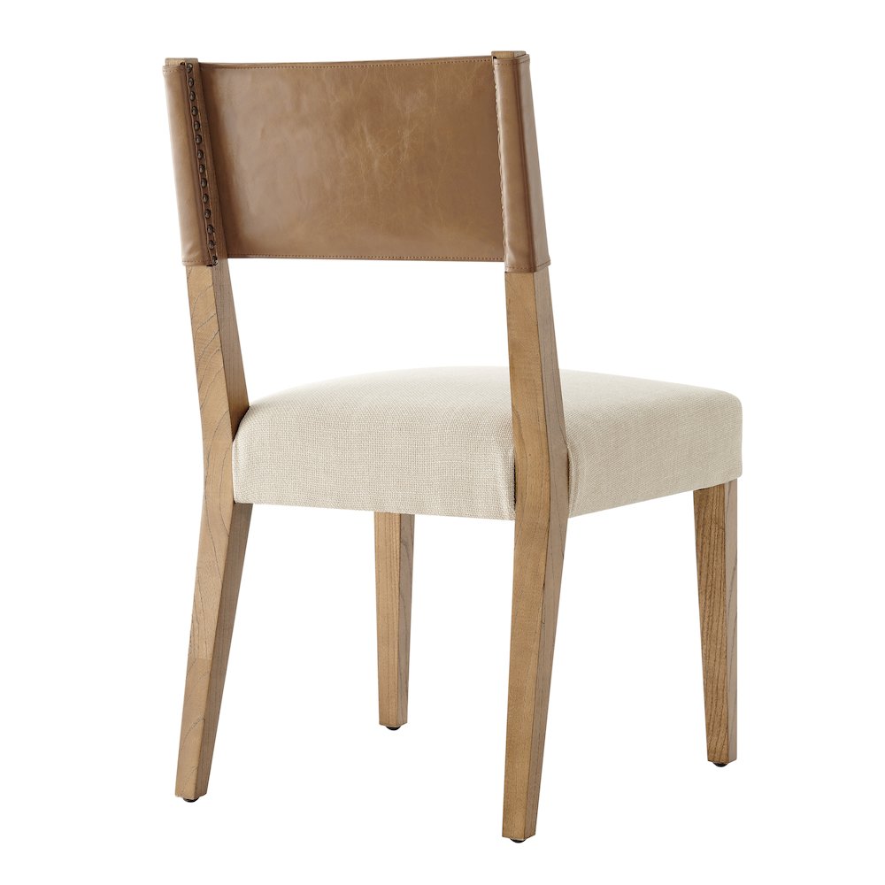 Kylo Faux Leather/Linen Dining Side Chair, (Set of 2). Picture 5