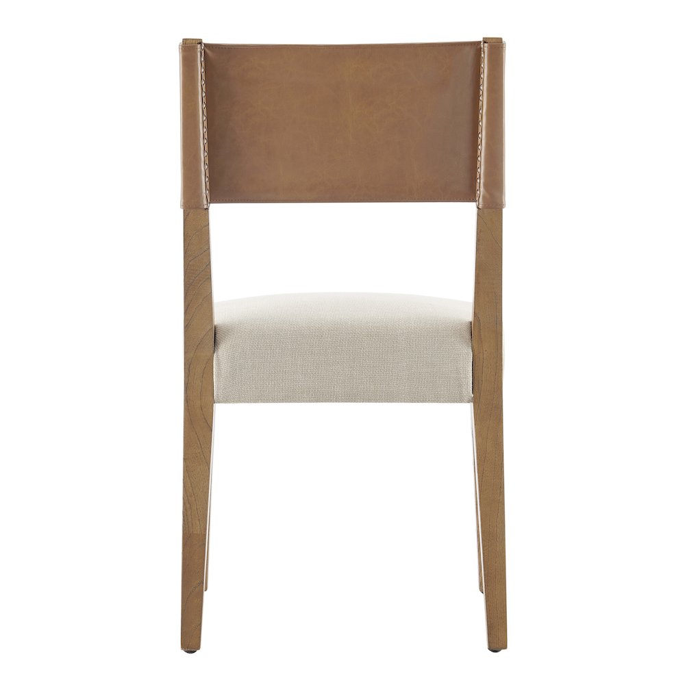 Kylo Faux Leather/Linen Dining Side Chair, (Set of 2). Picture 4