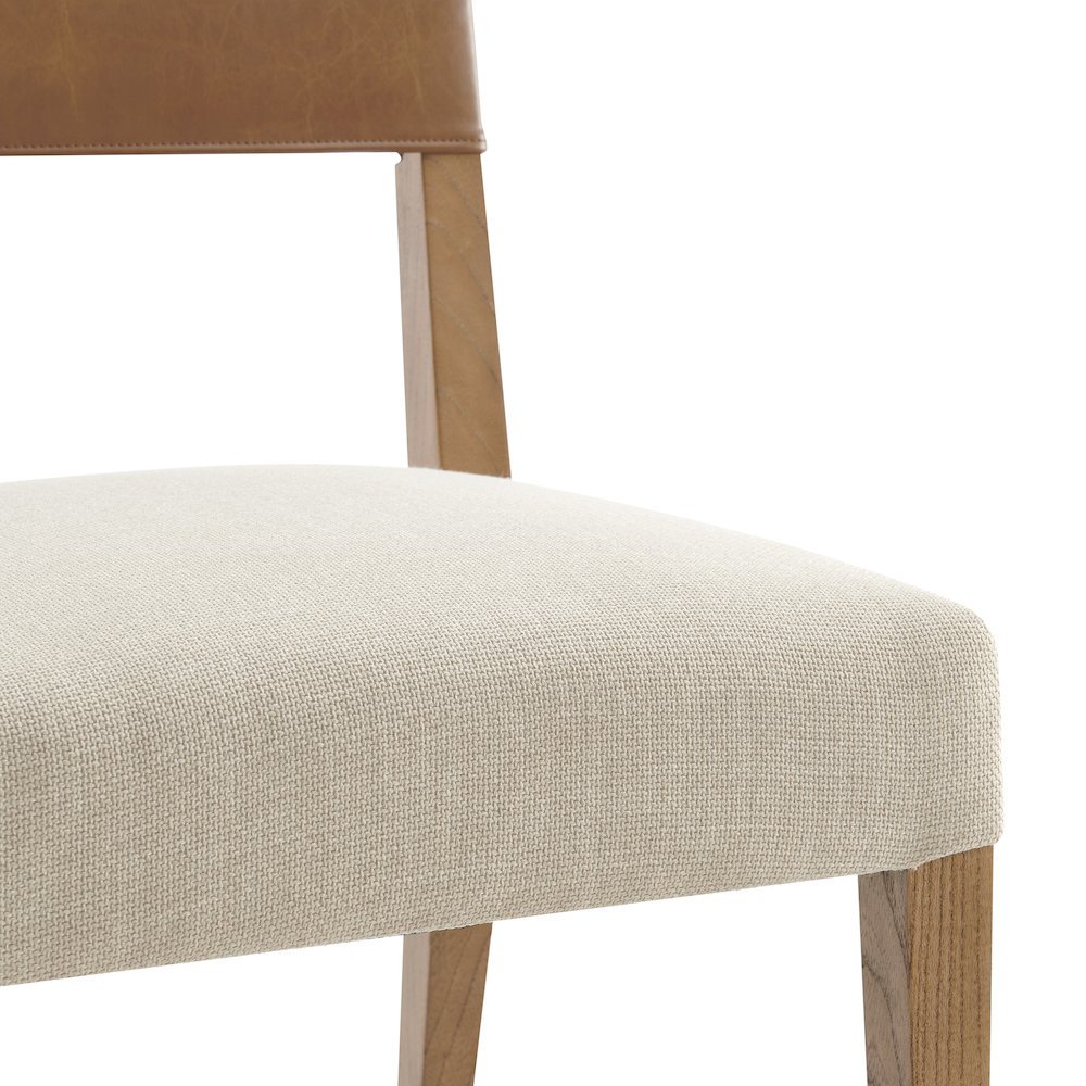 Kylo Faux Leather/Linen Dining Side Chair, (Set of 2). Picture 8