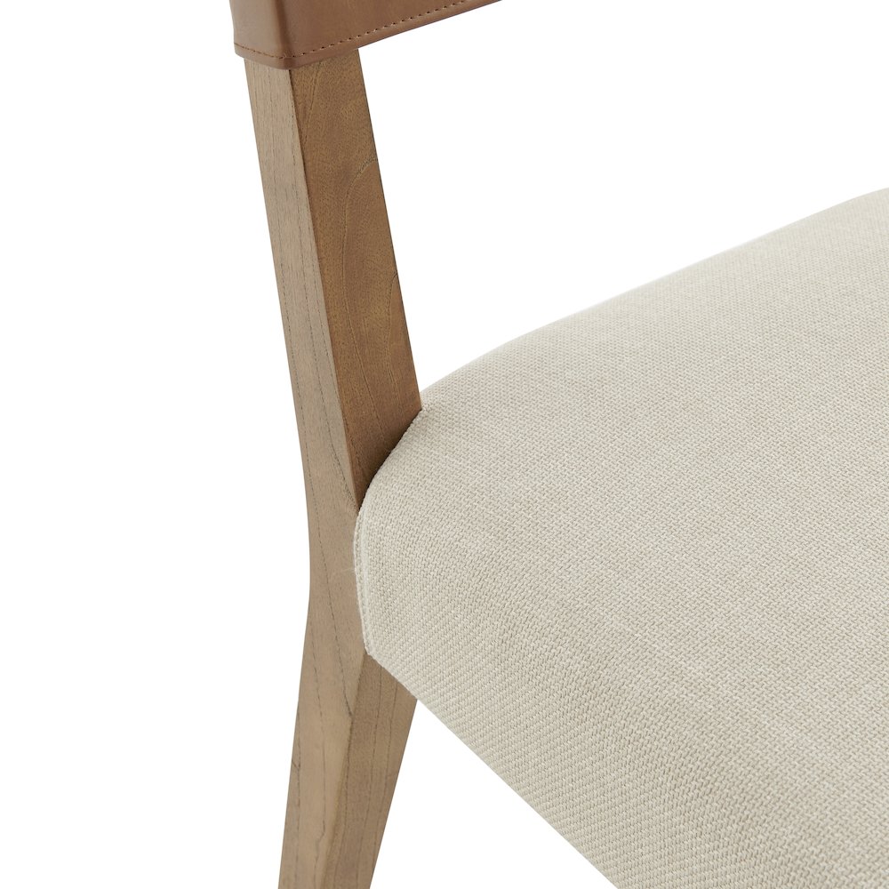 Kylo Faux Leather/Linen Dining Side Chair, (Set of 2). Picture 9