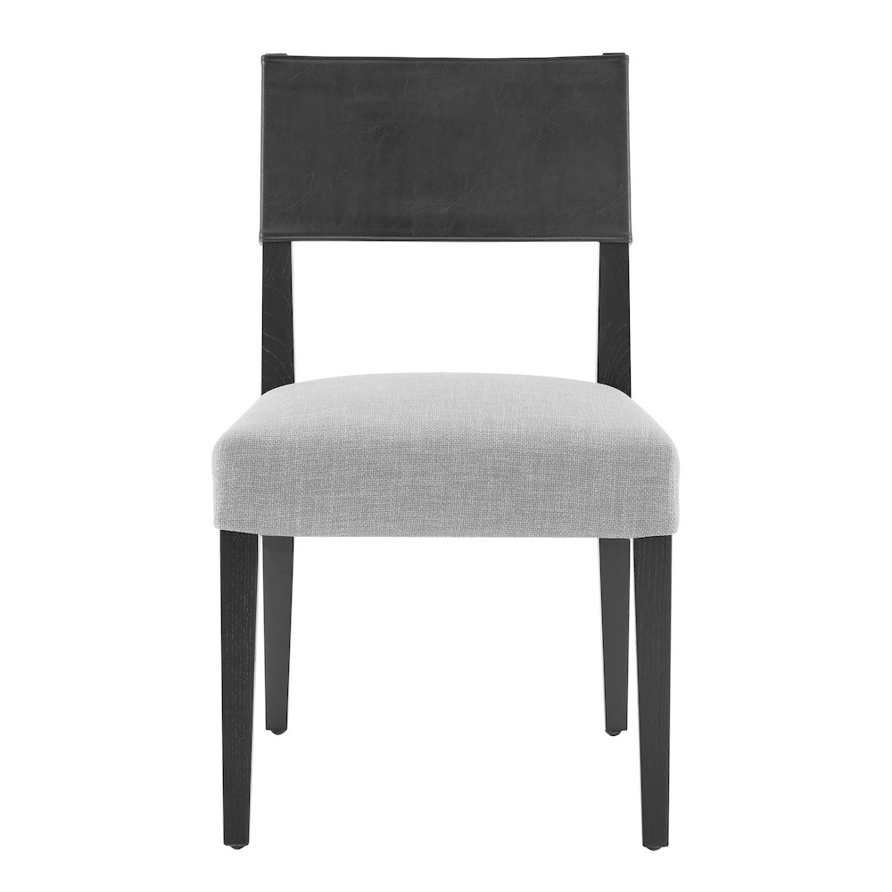 Kylo Faux Leather/Linen Dining Side Chair, (Set of 2). Picture 2