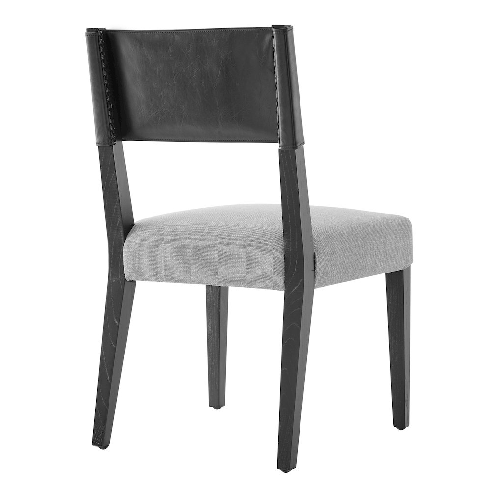 Kylo Faux Leather/Linen Dining Side Chair, (Set of 2). Picture 5