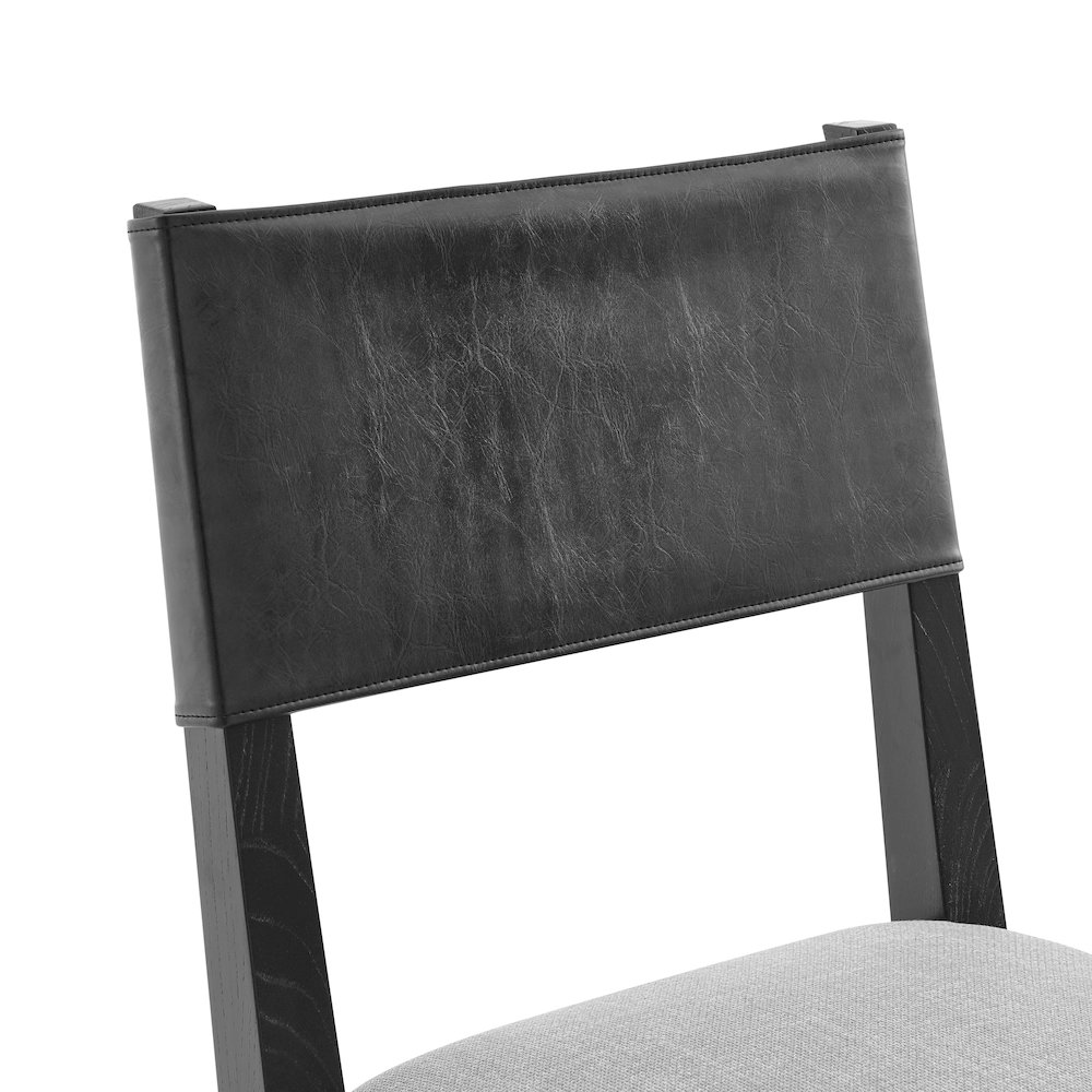 Kylo Faux Leather/Linen Dining Side Chair, (Set of 2). Picture 7