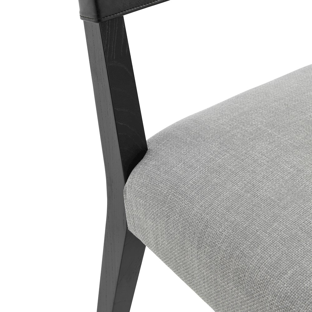 Kylo Faux Leather/Linen Dining Side Chair, (Set of 2). Picture 9