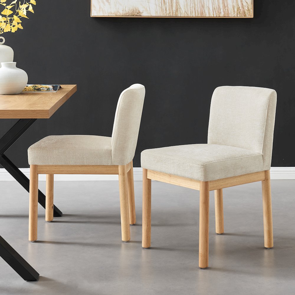Bloomfield Chenille Low-Back Dining Side Chair, (Set of 2). Picture 10