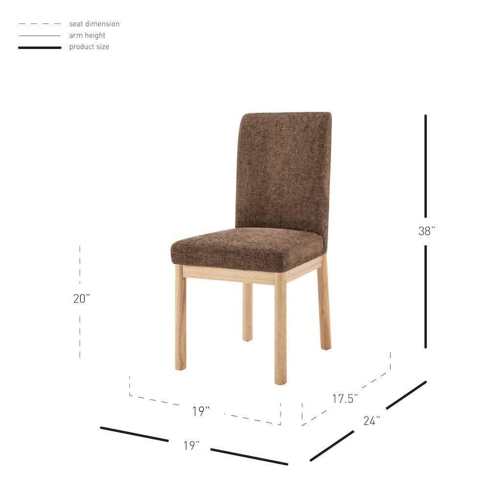 Bloomfield Chenille High-Back Dining Side Chair, (Set of 2). Picture 11