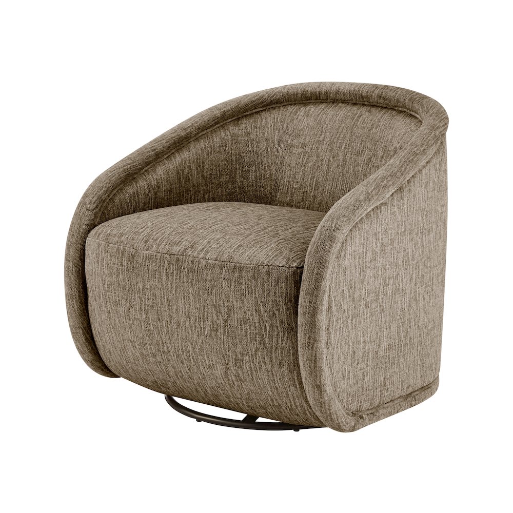Margareth Fabric Swivel Accent Arm Chair. Picture 1