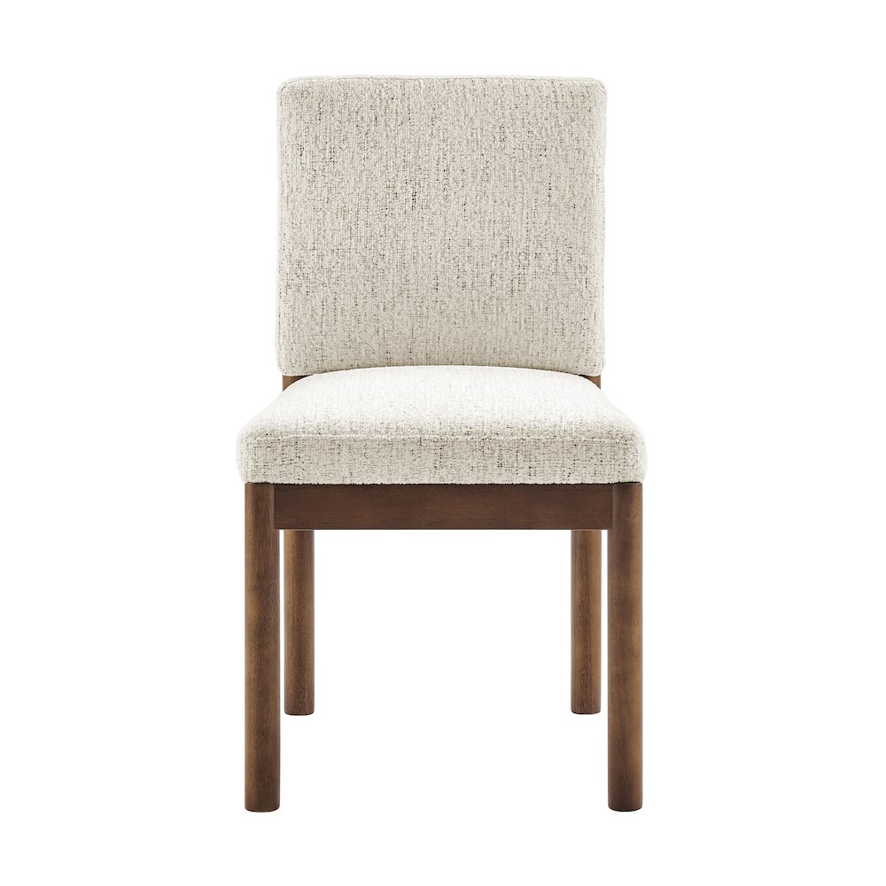 Melvin Chenille Dining Side Chair Black Frame, (Set of 2). Picture 2