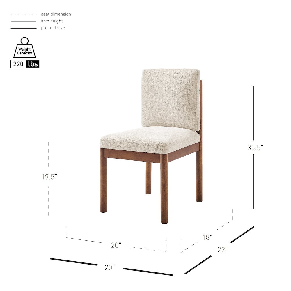 Melvin Chenille Dining Side Chair Black Frame, (Set of 2). Picture 11