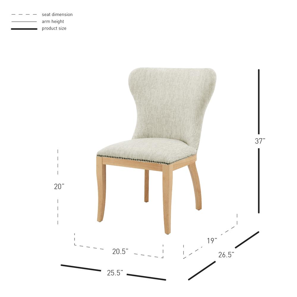 Dorsey Fabric Dining Side Chair, (Set of 2). Picture 10
