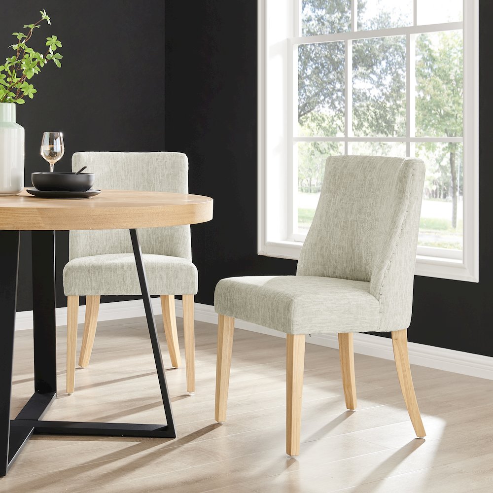 New Paris Fabric Dining Side Chair, (Set of 2). Picture 10