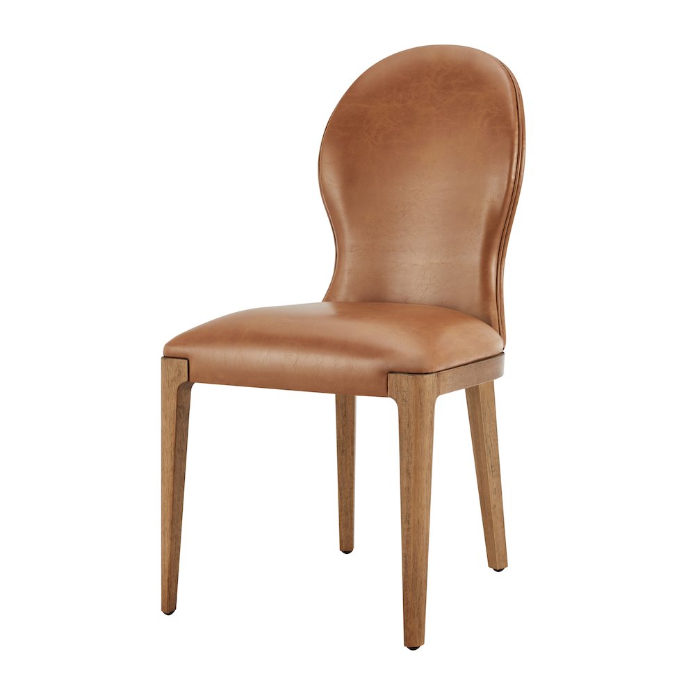 Eldoris Faux Leather Dining Side Chair, (Set of 2). Picture 1