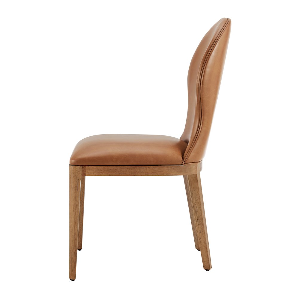 Eldoris Faux Leather Dining Side Chair, (Set of 2). Picture 3