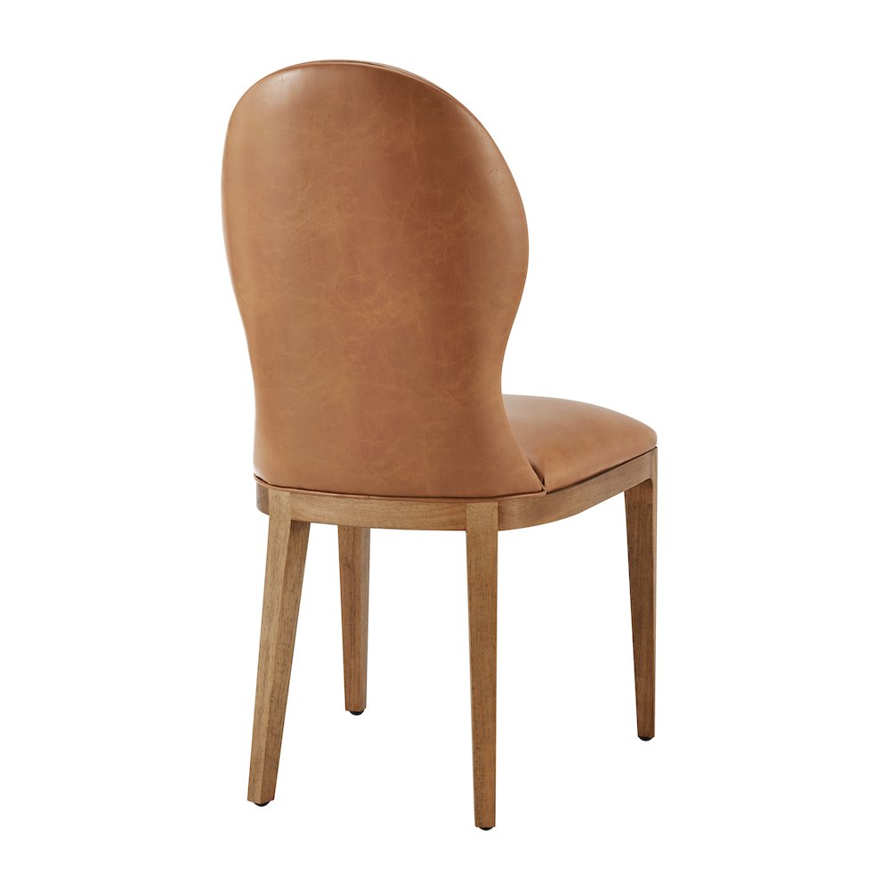 Eldoris Faux Leather Dining Side Chair, (Set of 2). Picture 5